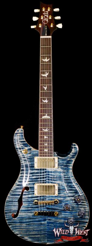 Paul Reed Smith PRS Wood Library 10 Top McCarty 594 Semi-Hollow Brazilian Rosewood Fingerboard Faded Whale Blue