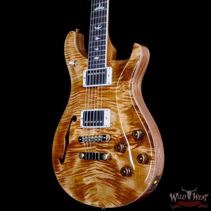 Paul Reed Smith PRS Wood Library Flame 10 Top McCarty 594 Semi-Hollow Brazilian Rosewood Fingerboard Copperhead - Image 2