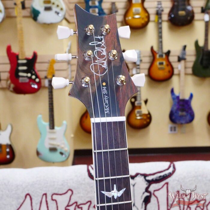Paul Reed Smith PRS Wood Library Flame 10 Top McCarty 594 Semi-Hollow Brazilian Rosewood Fingerboard Copperhead - Image 7
