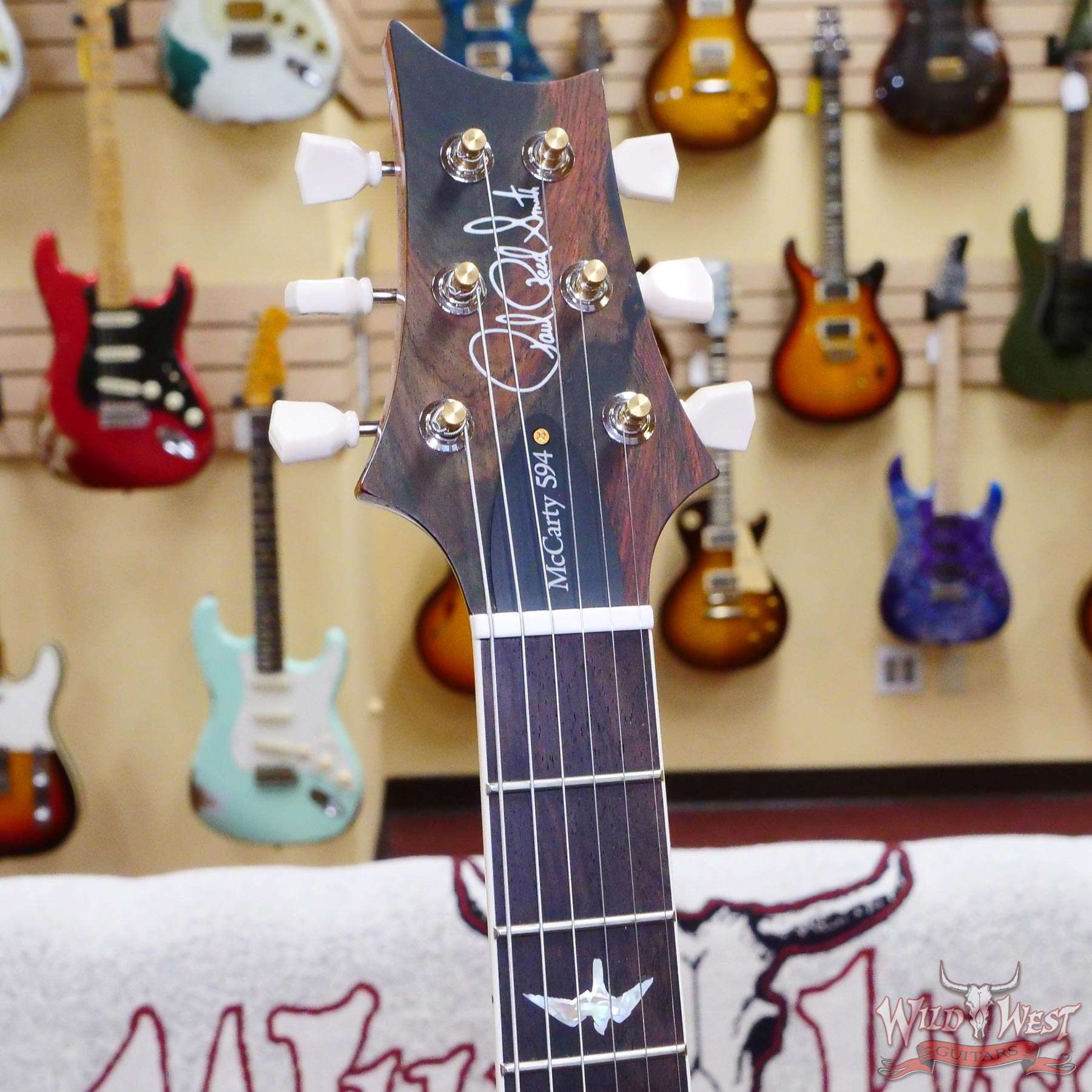 prs-wl-f10-mc594sh-cphd-340111-d2__wwg.jpg Paul Reed Smith PRS Wood Library Flame 10 Top McCarty 594 Semi-Hollow Brazilian Rosewood Fingerboard Copperhead - Image 7