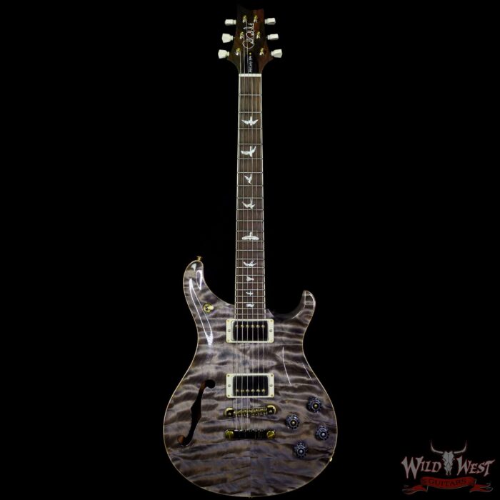 Paul Reed Smith PRS Wood Library 10 Top Quilt Top McCarty 594 Semi-Hollow Brazilian Rosewood Fingerboard Faded Grey Black - Image 3
