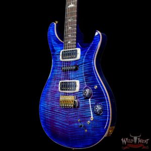 Paul Reed Smith PRS Wood Library 10 Top Modern Eagle V Stained Flame Maple Neck Brazilian Rosewood Board Violet Blue Burst - Image 2