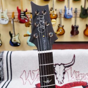 Paul Reed Smith PRS Wood Library 10 Top Modern Eagle V Stained Flame Maple Neck Brazilian Rosewood Board Violet Blue Burst - Image 7