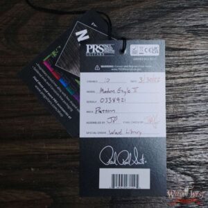 Paul Reed Smith PRS Wood Library 10 Top Modern Eagle V Stained Flame Maple Neck Brazilian Rosewood Board Violet Blue Burst - Image 12