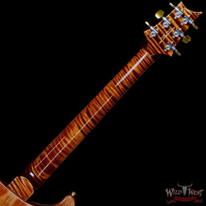 Paul Reed Smith PRS Wood Library 10 Top Modern Eagle V Stained Flame Maple Neck Brazilian Rosewood Board Copperhead - Image 5