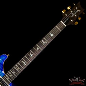 Paul Reed Smith PRS Wood Library 10 Top Modern Eagle V ME5 Flame Maple Neck Brazilian Rosewood Board Faded Blue Burst - Image 4