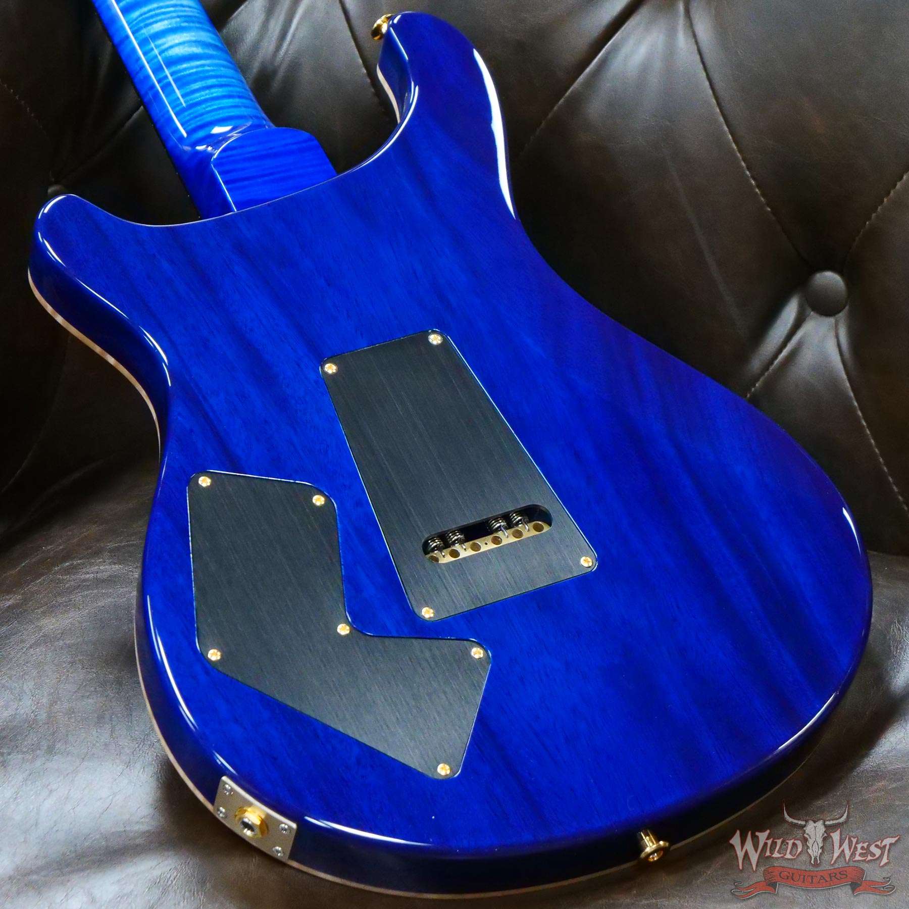 prs-wl-f10-mev-341681-d6__wwg.jpg Paul Reed Smith PRS Wood Library 10 Top Modern Eagle V ME5 Flame Maple Neck Brazilian Rosewood Board Faded Blue Burst - Image 11