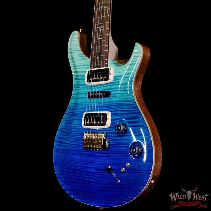 Paul Reed Smith PRS Wood Library 10 Top Modern Eagle V ME5 Flame Maple Neck Brazilian Rosewood Fingerboard Blue Fade 7.75 LBS (US Only / No International Shipping) - Image 2