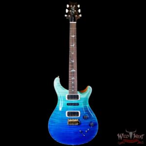 Paul Reed Smith PRS Wood Library 10 Top Modern Eagle V ME5 Flame Maple Neck Brazilian Rosewood Fingerboard Blue Fade 7.75 LBS (US Only / No International Shipping) - Image 3