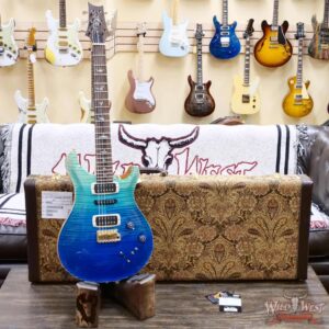 Paul Reed Smith PRS Wood Library 10 Top Modern Eagle V ME5 Flame Maple Neck Brazilian Rosewood Fingerboard Blue Fade 7.75 LBS (US Only / No International Shipping) - Image 6