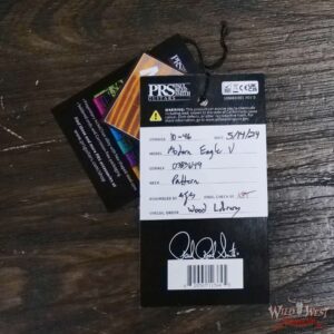 Paul Reed Smith PRS Wood Library 10 Top Modern Eagle V ME5 Flame Maple Neck Brazilian Rosewood Fingerboard Blue Fade 7.75 LBS (US Only / No International Shipping) - Image 12