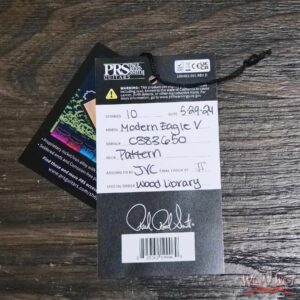 Paul Reed Smith PRS Wood Library 10 Top Modern Eagle V ME5 Flame Maple Neck Brazilian Rosewood Fingerboard River Blue 8.75 LBS (US Only / No International Shipping) - Image 12
