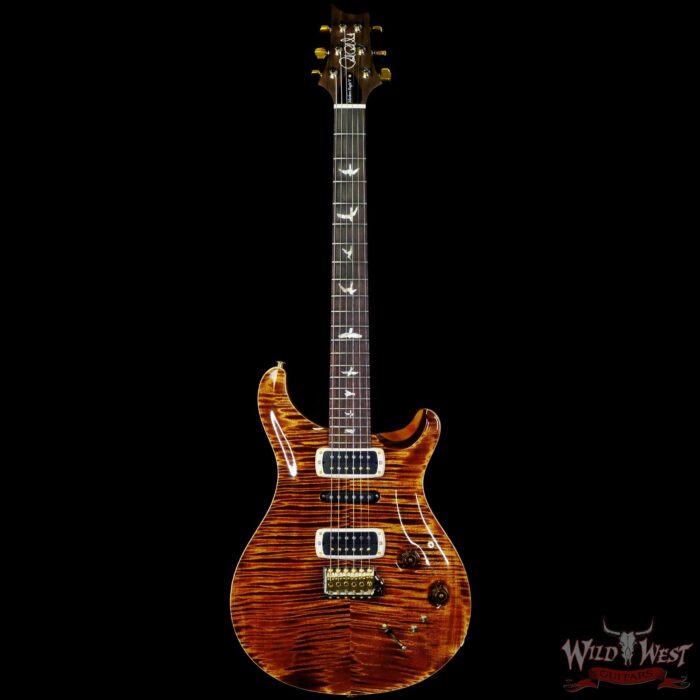 Paul Reed Smith PRS Wood Library 10 Top Modern Eagle V Stained Flame Maple Neck Brazilian Rosewood Board Copperhead - Image 3