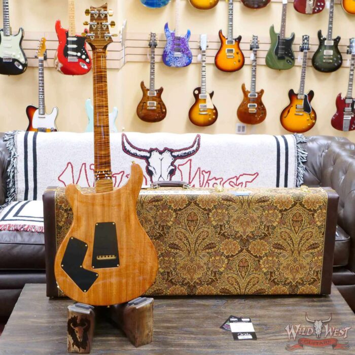 Paul Reed Smith PRS Wood Library 10 Top Modern Eagle V Stained Flame Maple Neck Brazilian Rosewood Board Copperhead - Image 9