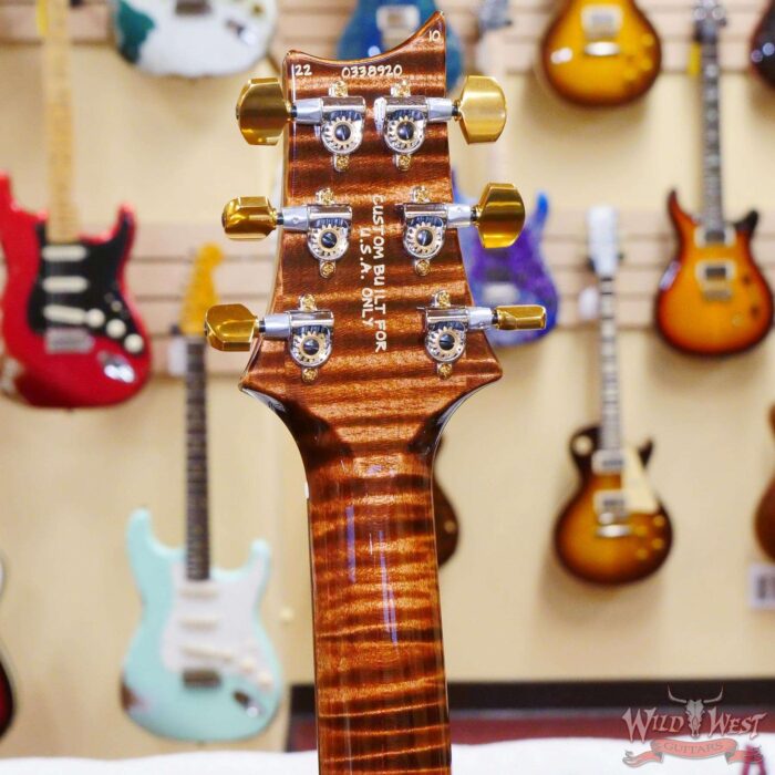 Paul Reed Smith PRS Wood Library 10 Top Modern Eagle V Stained Flame Maple Neck Brazilian Rosewood Board Copperhead - Image 10