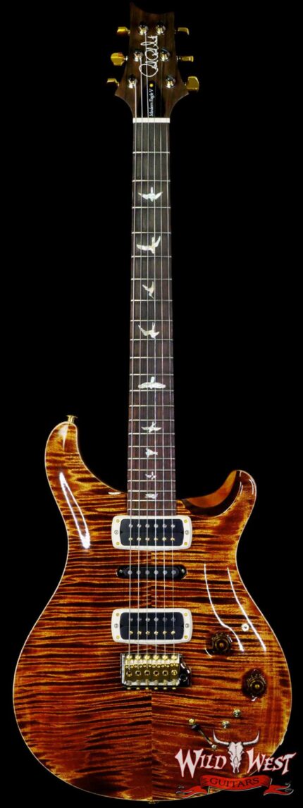 Paul Reed Smith PRS Wood Library 10 Top Modern Eagle V Stained Flame Maple Neck Brazilian Rosewood Board Copperhead