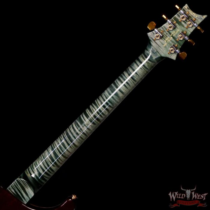 Paul Reed Smith PRS Wood Library 10 Top Modern Eagle V ME5 Flame Maple Neck Brazilian Rosewood Board Trampas Green - Image 5