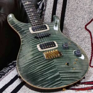Paul Reed Smith PRS Wood Library 10 Top Modern Eagle V ME5 Flame Maple Neck Brazilian Rosewood Board Trampas Green - Image 8