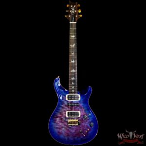 Paul Reed Smith PRS Wood Library 10 Top Modern Eagle V Flame Maple Neck Brazilian Rosewood Board Violet Blue Burst - Image 3