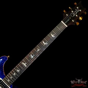Paul Reed Smith PRS Wood Library 10 Top Modern Eagle V Flame Maple Neck Brazilian Rosewood Board Violet Blue Burst - Image 4
