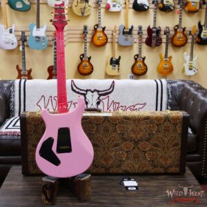 Paul Reed Smith PRS Wood Library 10 Top Custom 24 Piezo P24 Stained Flame Maple Neck Brazilian Rosewood Board Bonnie Pink - Image 9