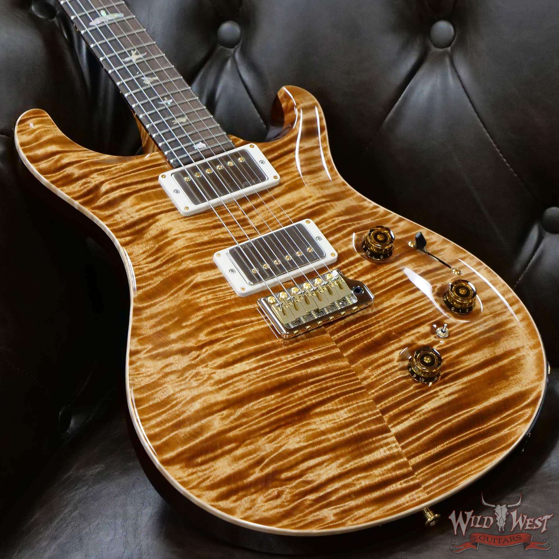prs-wl-f10-p24-cphd-321959-d3__wwg.jpg Paul Reed Smith Wood Library 10 Top Swamp Ash Custom 24 Piezo P24 Flame Maple Neck Brazilian Rosewood Copperhead - Image 8