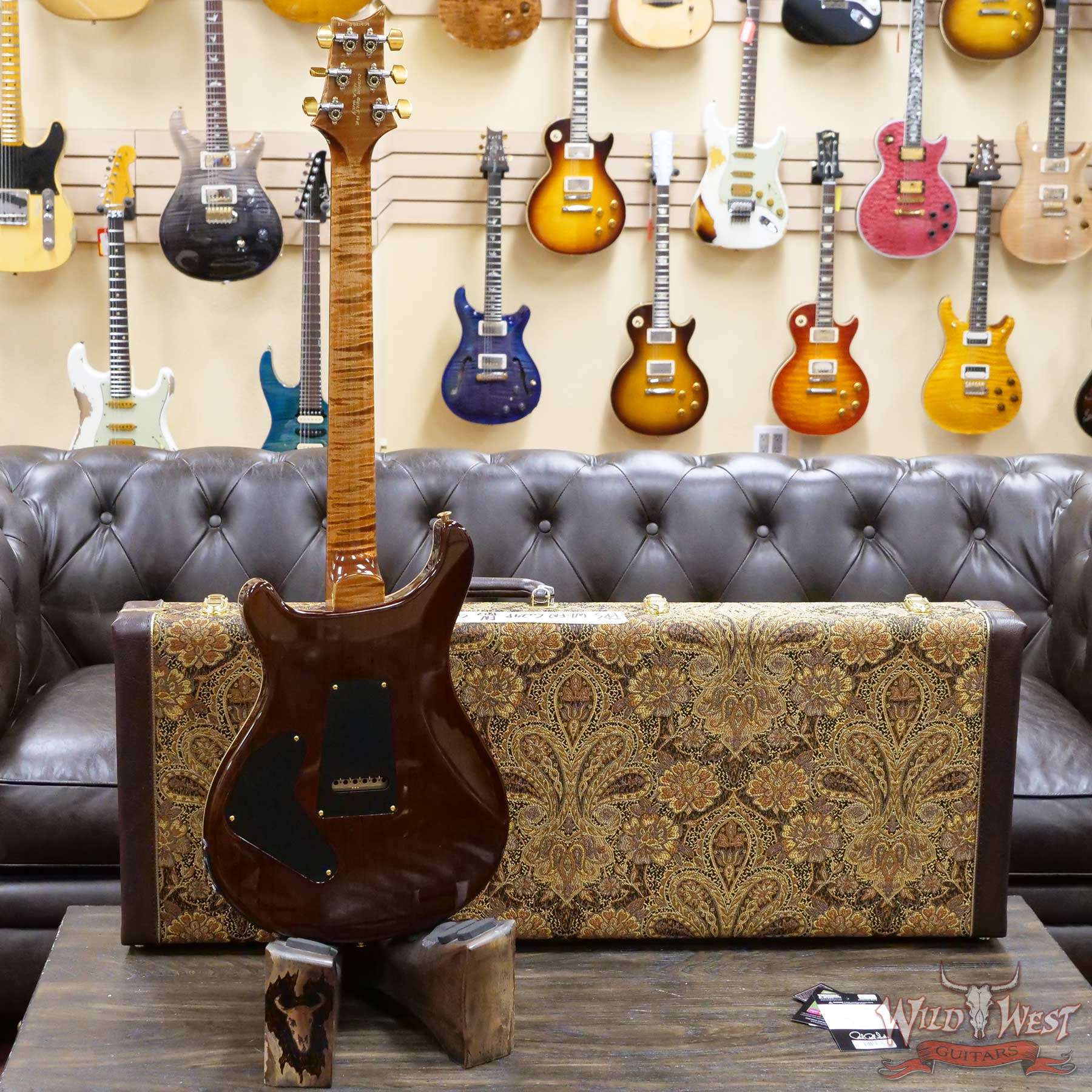 prs-wl-f10-p24-cphd-321959-d4__wwg.jpg Paul Reed Smith Wood Library 10 Top Swamp Ash Custom 24 Piezo P24 Flame Maple Neck Brazilian Rosewood Copperhead - Image 9