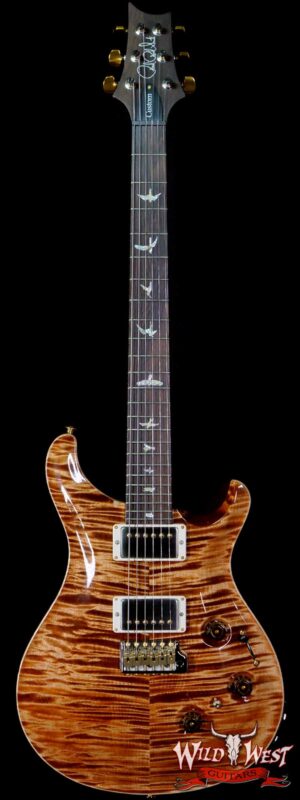 Paul Reed Smith Wood Library 10 Top Swamp Ash Custom 24 Piezo P24 Flame Maple Neck Brazilian Rosewood Copperhead