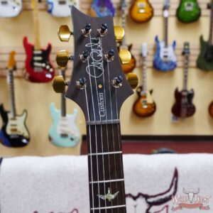 Paul Reed Smith PRS Wood Library 10 Top Swamp Ash Custom 24 Piezo P24 Flame Maple Neck Brazilian Rosewood Board River Blue - Image 7