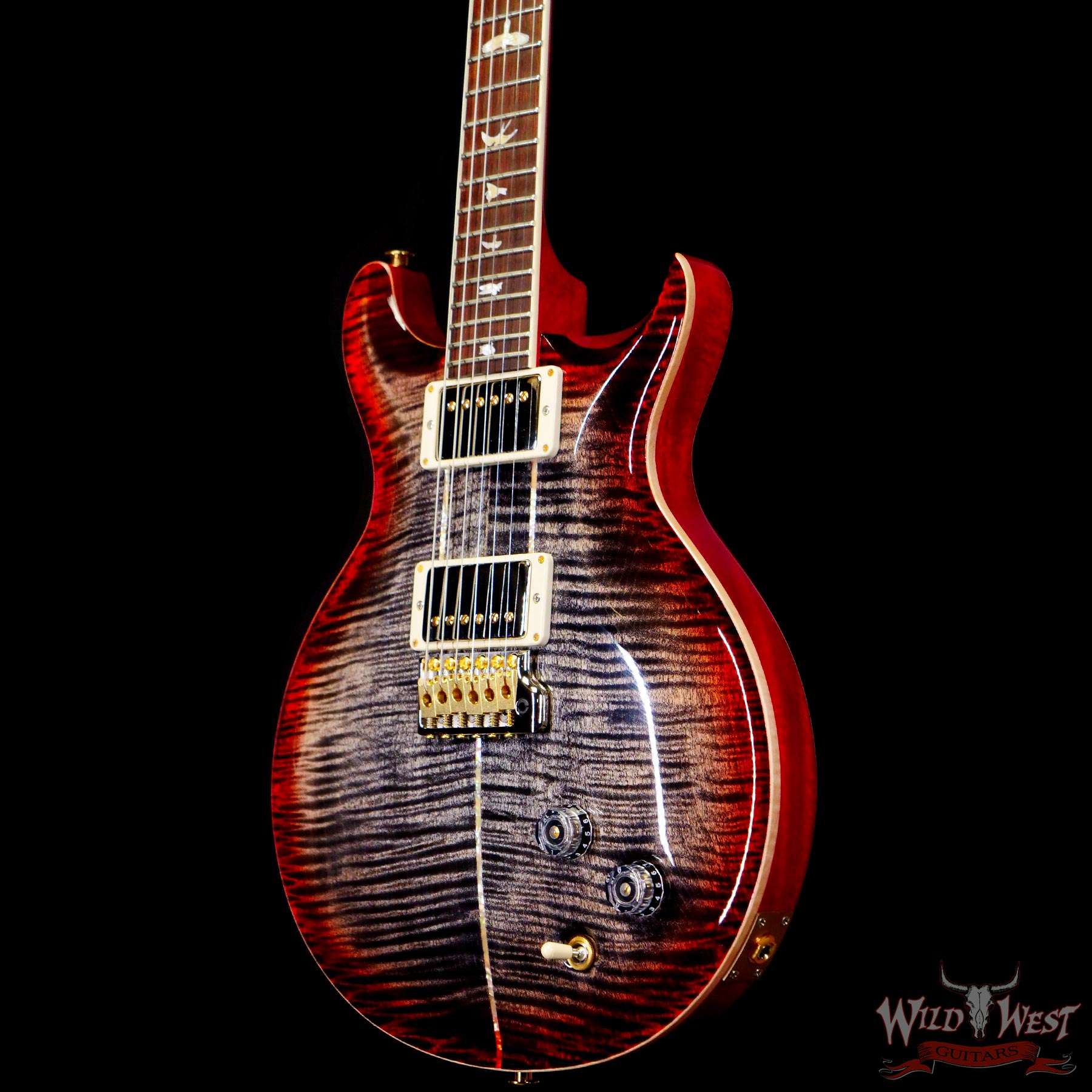prs-wl-f10-santana-ccb-340414-br__wwg.jpg Paul Reed Smith PRS Wood Library 10 Top Santana Retro Brazilian Rosewood Board Charcoal Cherry Burst - Image 2