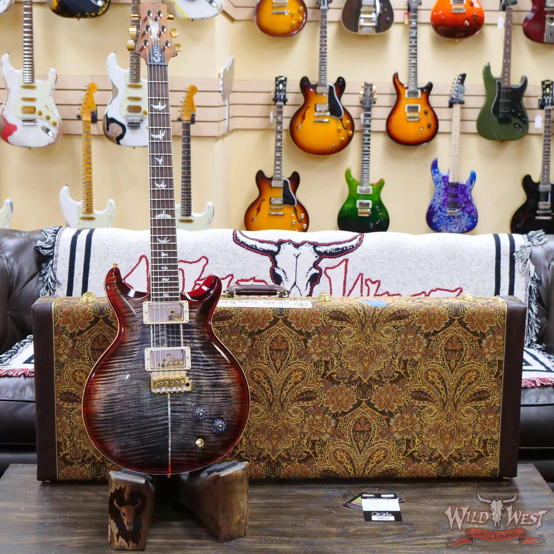 prs-wl-f10-santana-ccb-340414-d1__wwg.jpg Paul Reed Smith PRS Wood Library 10 Top Santana Retro Brazilian Rosewood Board Charcoal Cherry Burst - Image 6