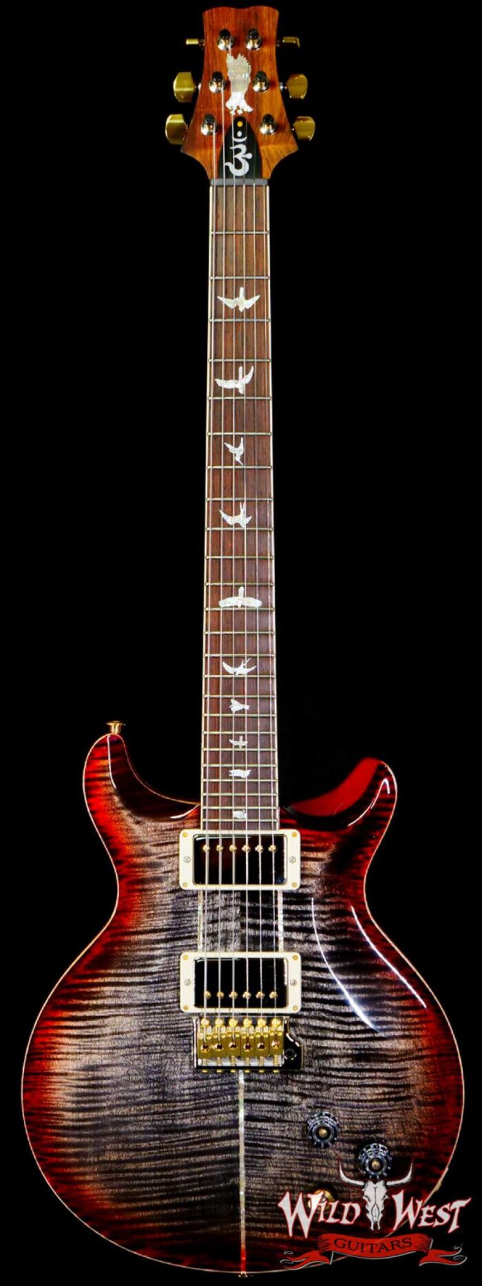 Paul Reed Smith PRS Wood Library 10 Top Santana Retro Brazilian Rosewood Board Charcoal Cherry Burst - Image 1