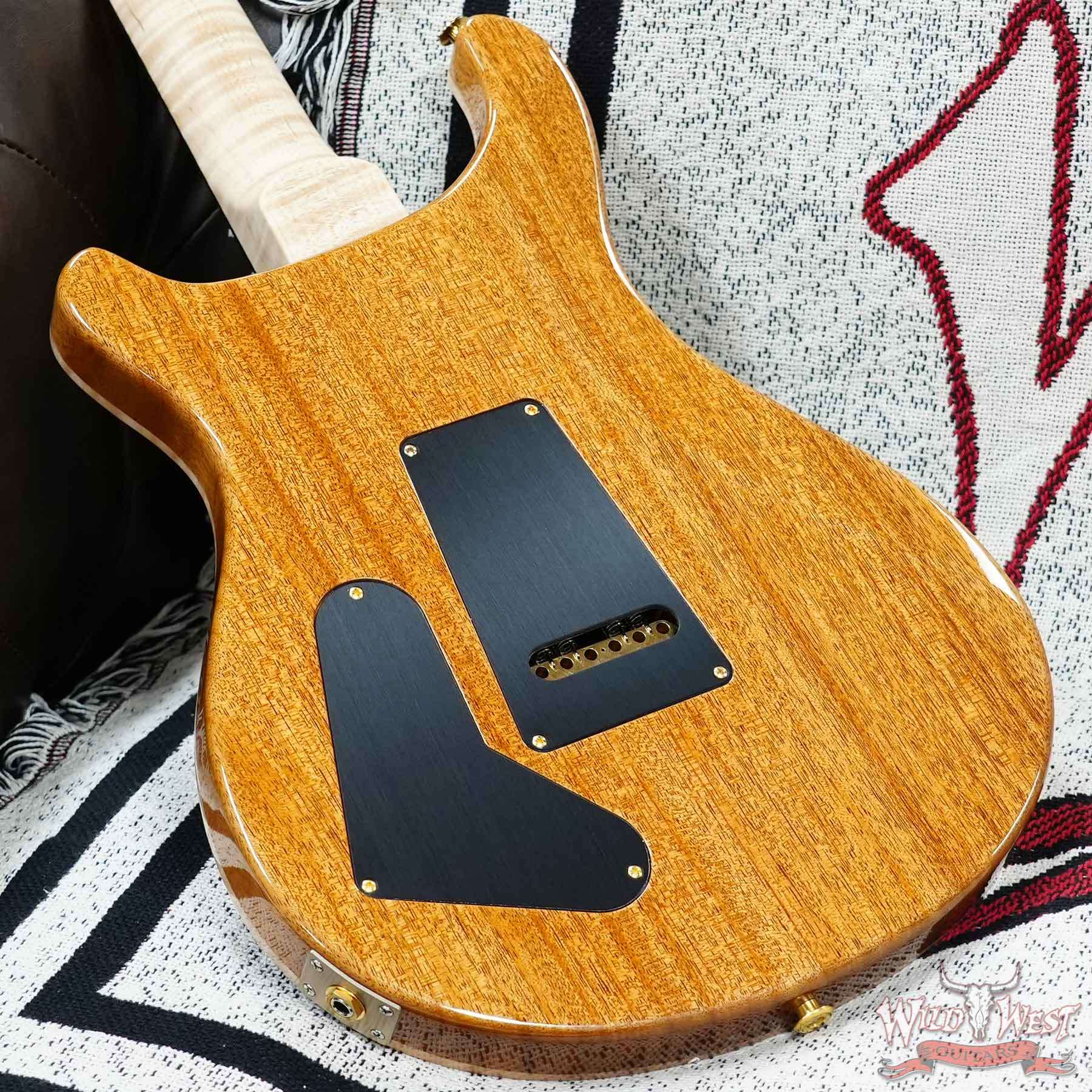 prs-wl-f10-sp22-379587-d6__wwg.jpg Paul Reed Smith PRS Wood Library 10 Top Special 22 Semi-Hollow Flame Maple Neck Brazilian Rosewood Fingerboard Blue Fade 6.95 LBS (US Only / No International Shipping) - Image 11