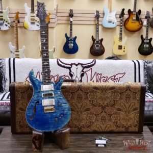 Paul Reed Smith PRS Wood Library 10 Top Special 22 Semi-Hollow Flame Maple Neck Brazilian Rosewood Fingerboard River Blue 7.05 LBS (US Only / No International Shipping) - Image 6