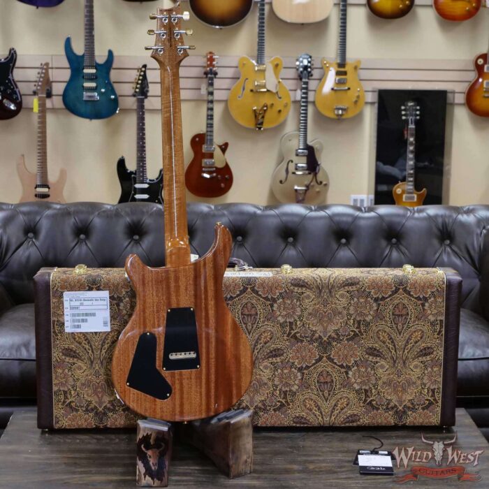 PRS Wood Library 10 Top Special 22 Semi-Hollow Flame Mahogany Neck Brazilian Rosewood Board Trampas Green Smokeburst - Image 9