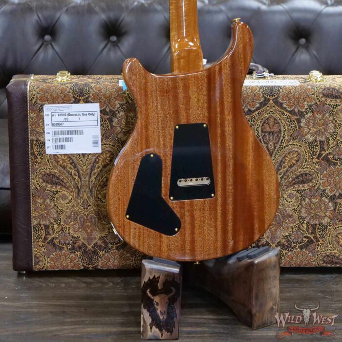 PRS Wood Library 10 Top Special 22 Semi-Hollow Flame Mahogany Neck Brazilian Rosewood Board Trampas Green Smokeburst - Image 11