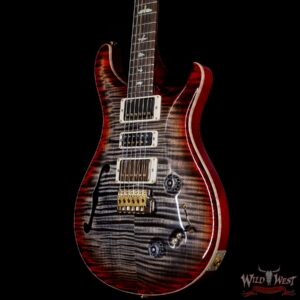 PRS Wood Library 10 Top Special 22 Semi-Hollow Flame Maple Stained Neck Brazilian Rosewood Charcoal Cherry Burst - Image 2