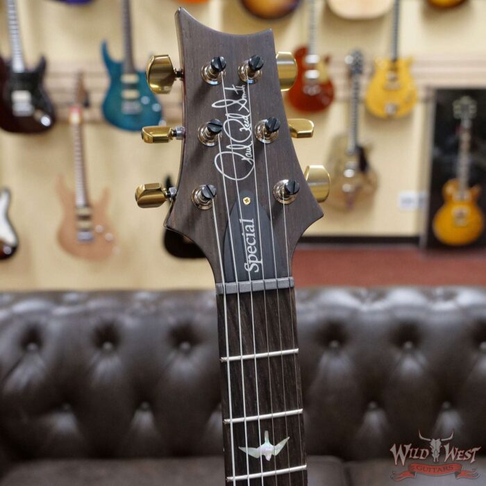PRS Wood Library 10 Top Special 22 Semi-Hollow Flame Maple Stained Neck Brazilian Rosewood Charcoal Cherry Burst - Image 7