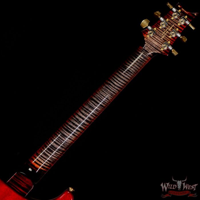 PRS Wood Library 10 Top Special 22 Semi-Hollow Flame Maple Stained Neck Brazilian Rosewood Charcoal Cherry Burst - Image 5