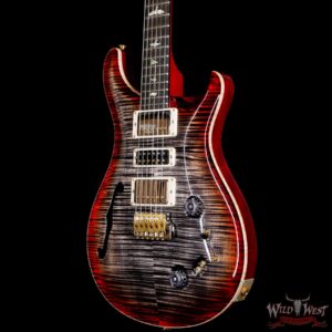 PRS Wood Library 10 Top Special 22 Semi-Hollow Flame Mahogany Neck Brazilian Rosewood Charcoal Cherry Burst - Image 2