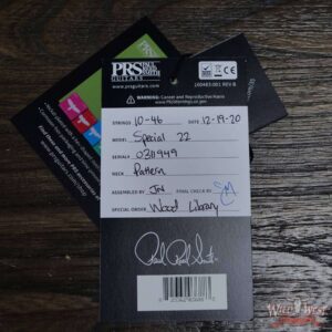 PRS Wood Library 10 Top Special 22 Semi-Hollow Flame Mahogany Neck Brazilian Rosewood Charcoal Cherry Burst - Image 12