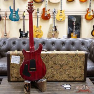 PRS Wood Library 10 Top Special 22 Semi-Hollow Flame Mahogany Neck Brazilian Rosewood Charcoal Cherry Burst - Image 9