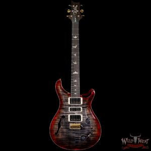 PRS Wood Library 10 Top Special 22 Semi-Hollow Flame Mahogany Neck Brazilian Rosewood Charcoal Cherry Burst - Image 3
