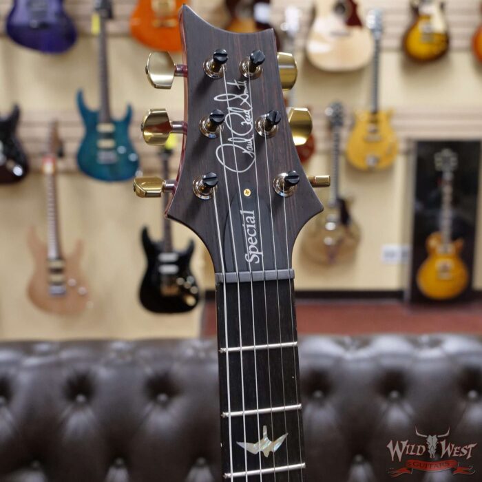 PRS Wood Library 10 Top Special 22 Semi-Hollow Flame Mahogany Neck Brazilian Rosewood Charcoal Cherry Burst - Image 7