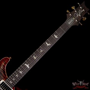 PRS Wood Library 10 Top Special 22 Semi-Hollow Flame Mahogany Neck Brazilian Rosewood Charcoal Cherry Burst - Image 4