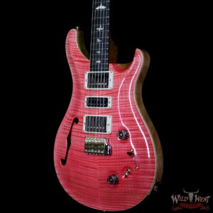 PRS Wood Library Flame 10 Top Limited Edition Special 22 Semi-Hollow Brazilian Rosewood Fingerboard Bonnie Pink - Image 2