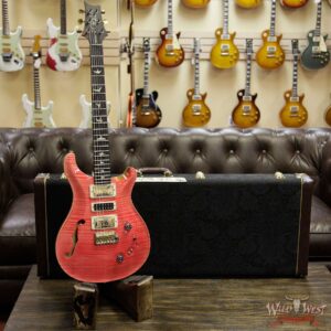 PRS Wood Library Flame 10 Top Limited Edition Special 22 Semi-Hollow Brazilian Rosewood Fingerboard Bonnie Pink - Image 11