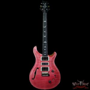 PRS Wood Library Flame 10 Top Limited Edition Special 22 Semi-Hollow Brazilian Rosewood Fingerboard Bonnie Pink - Image 4