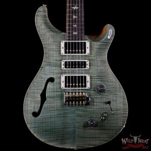 PRS Wood Library Flame 10 Top Limited Edition Special 22 Semi-Hollow Brazilian Rosewood Fingerboard Trampas Green - Image 3