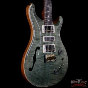PRS Wood Library Flame 10 Top Limited Edition Special 22 Semi-Hollow Brazilian Rosewood Fingerboard Trampas Green - Image 4